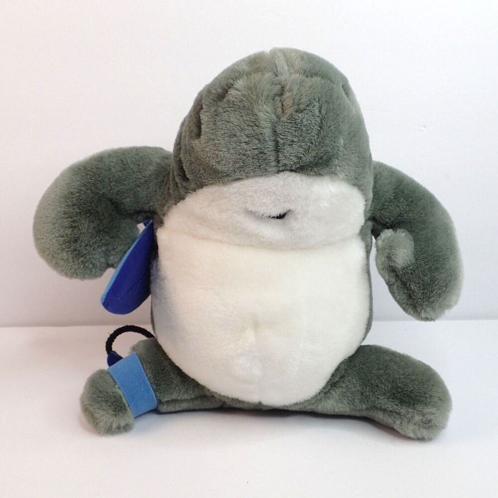 Crazy Shirts 9” Gray Shark w/ Surfboard Plush Stuffed Animal